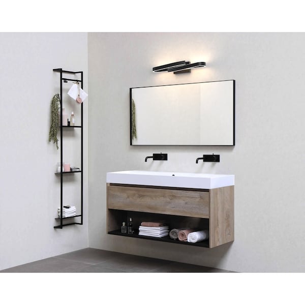 Borealis Curled Rectangular Vanity Wall Sconce